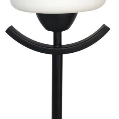 Moderná stolná lampa LONDYN - 1xE27, 60W, biela / čierna