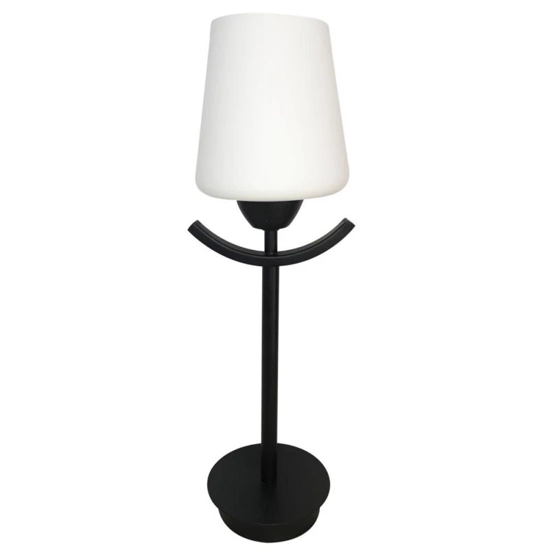 Moderná stolná lampa LONDYN - 1xE27, 60W, biela / čierna