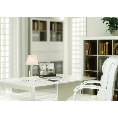 Stolná moderná lampa LUMINOR - 1xE14, 60W, biela