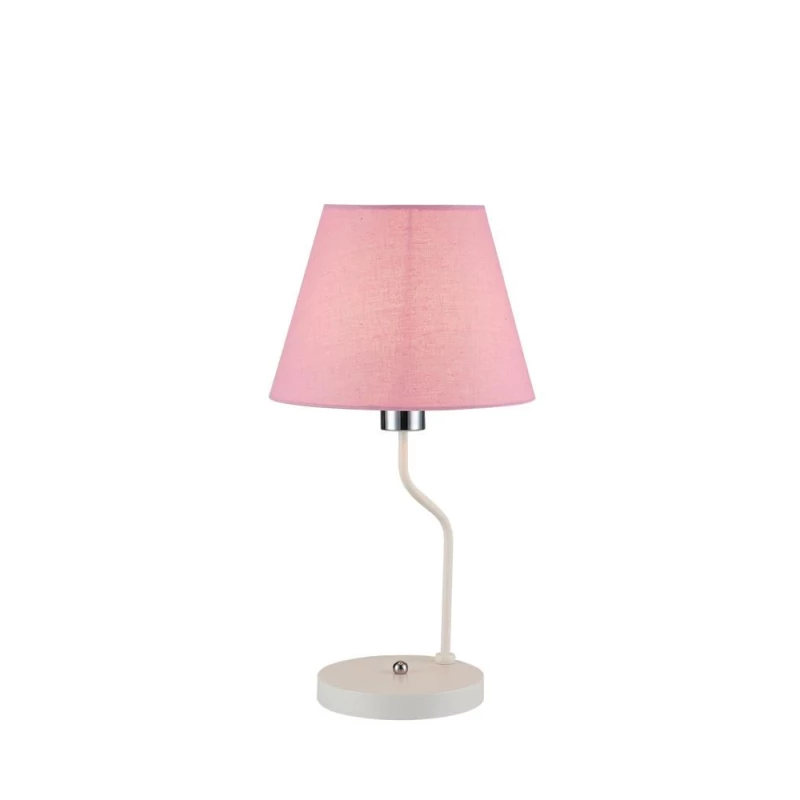 Stolná moderná lampa LUMINOR - 1xE14, 60W, ružová/biela