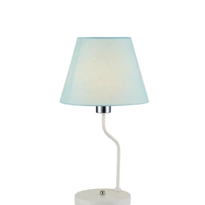 Stolná moderná lampa LUMINOR - 1xE14, 60W, modrá/biela