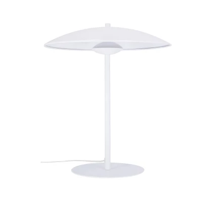 Stolná LED lampa v škandinávskom štýle LUND - 10,5W, 3000K (teplá biela), biela