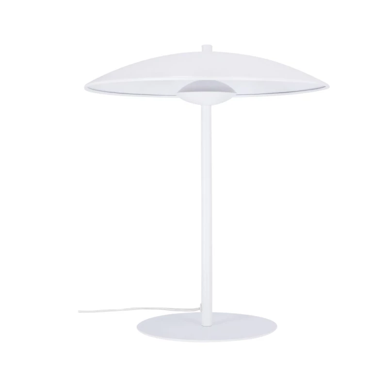 Stolná LED lampa v škandinávskom štýle LUND - 10,5W, 3000K (teplá biela), biela