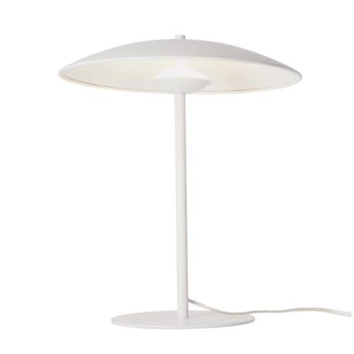 Stolná LED lampa v škandinávskom štýle LUND - 10,5W, 3000K (teplá biela), biela