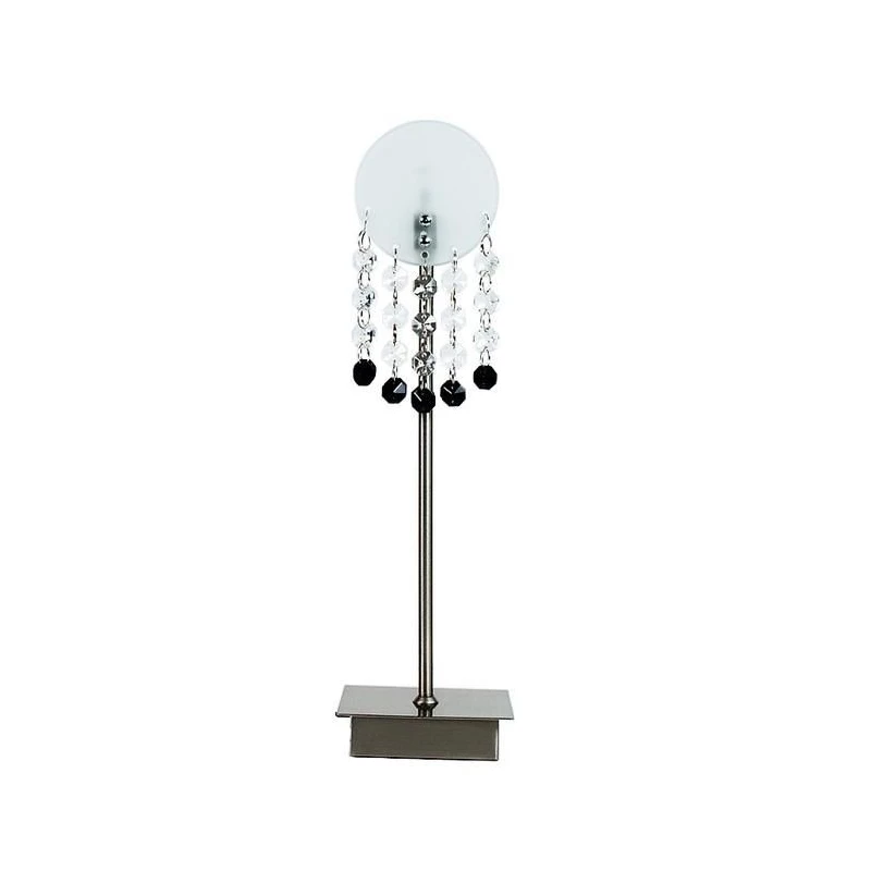Stolná moderná lampa LUXOR - 1xG4, 20W, strieborná