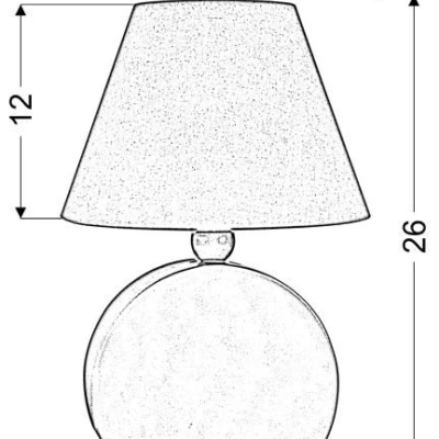Detská stolná drevená lampička OFELIA - 1xE14, 40W, modrá