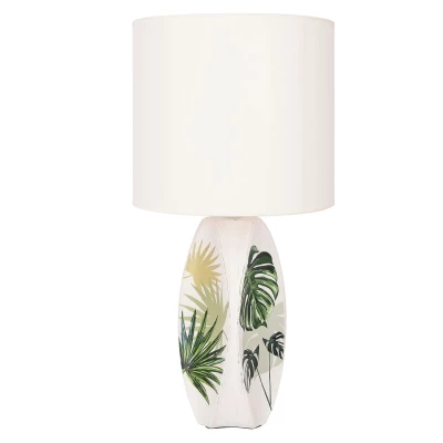 Moderná stolná lampa PALMA 2 - 1xE27, 60W, biela