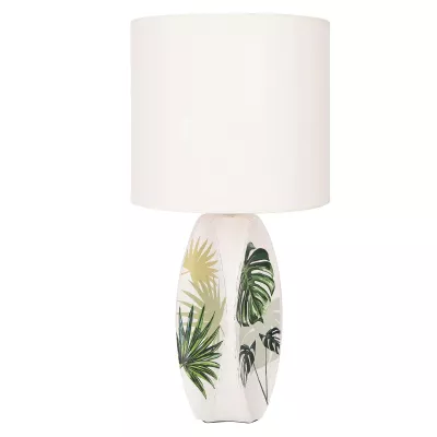 Moderná stolná lampa PALMA 2 - 1xE27, 60W, biela