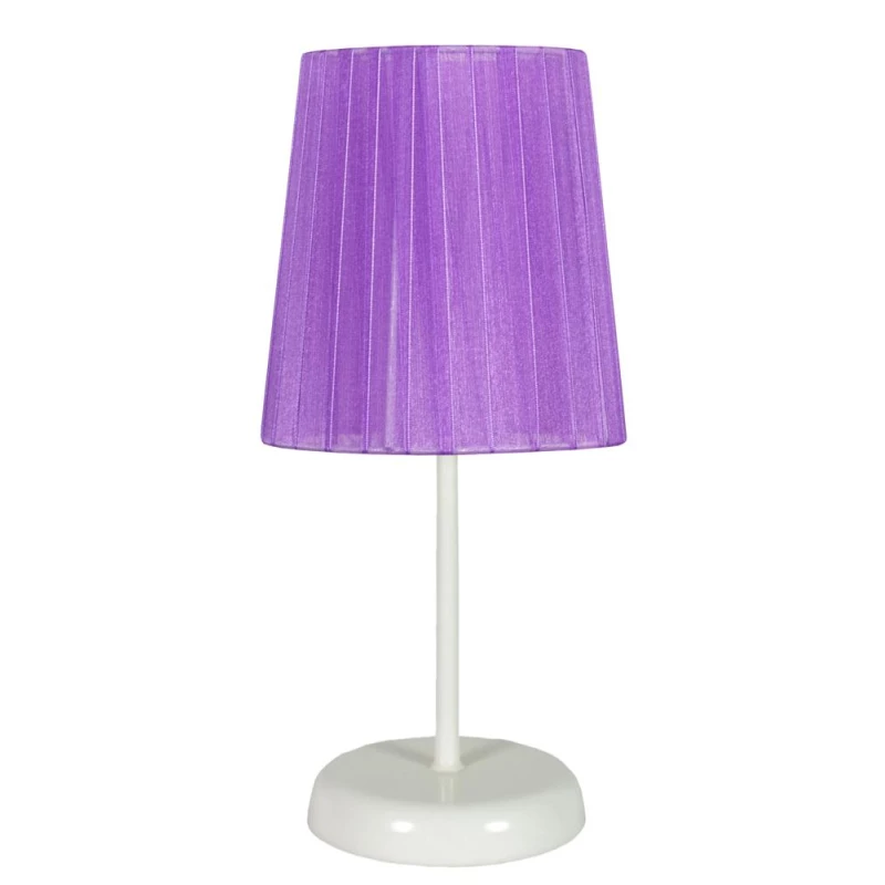 Moderná stolná lampa RIFASA - 1xE14, 40W, biela / fialová