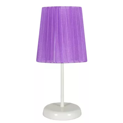 Moderná stolná lampa RIFASA - 1xE14, 40W, biela / fialová