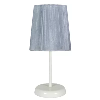 Moderná stolná lampa RIFASA - 1xE14, 40W, biela / šedá
