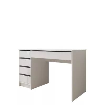 Univerzálny stolík CONALL - lesklý biely