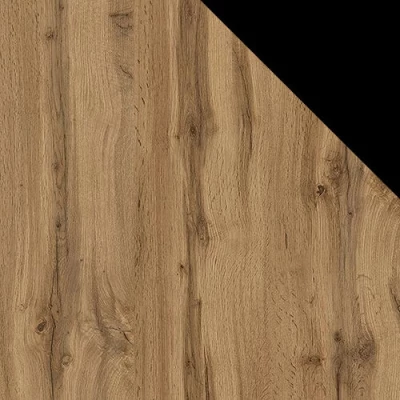 Štýlový televízny stolík HAER 2 - dub wotan / čierny