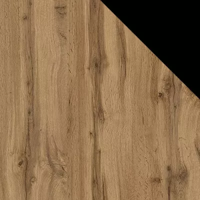 Štýlový televízny stolík HAER 2 - dub wotan / čierny