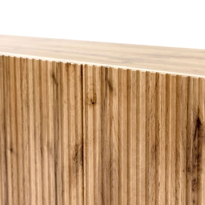 Štýlový televízny stolík HAER 2 - dub wotan / čierny