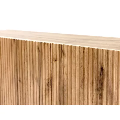 Štýlový televízny stolík HAER 2 - dub wotan / čierny