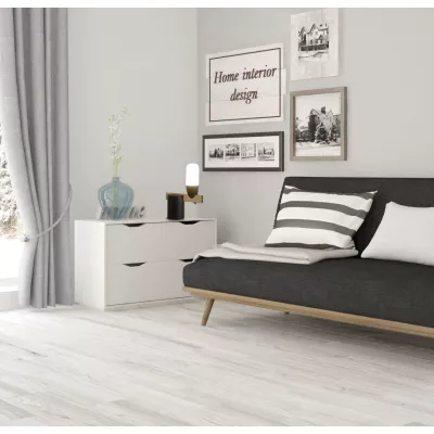 Stolná LED lampa v škandinávskom štýle SAKAI - 5,4W, 3000K (teplá biela), prírodné drevo / čierna