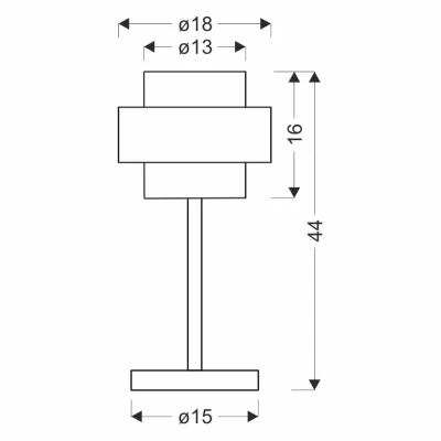 Moderná stolná lampa SPIEGA - 1xE27, 60W, čierna / mosadzná