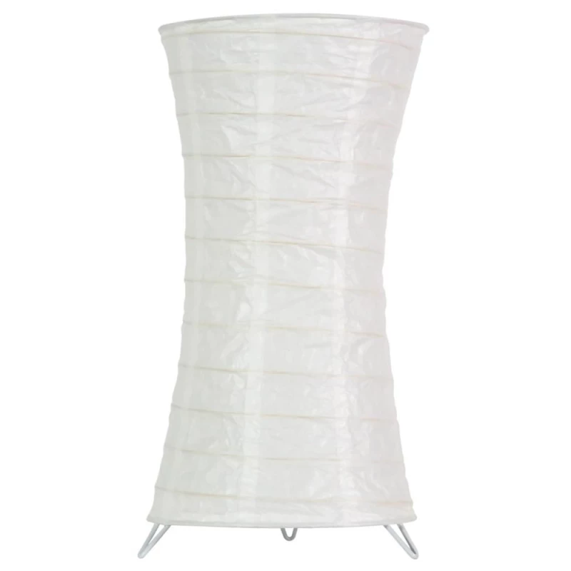 Papierová stolná lampa TAI 1 - 1xE14, 40W, biela
