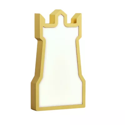 LED stolná lampička do detskej izby TOWER - 11W, 3000K (teplá biela), žltá