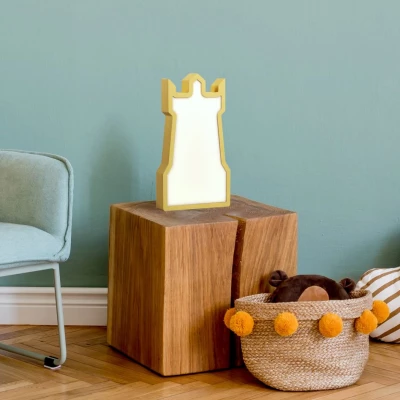 LED stolná lampička do detskej izby TOWER - 11W, 3000K (teplá biela), žltá
