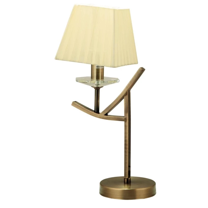 Stolová lampa VALENCIA - 1xE14, 40W, patina / béžová