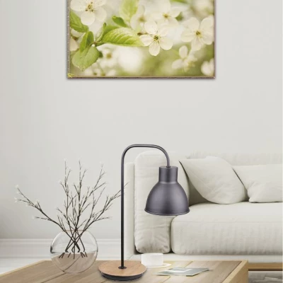 Stolná lampa v škandinávskom štýle VARIO - 1xE27, 60W, čierna