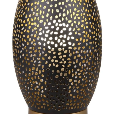 Stolná dizajnová lampa VENUS - 1xE27, 60W, čierna / zlatá