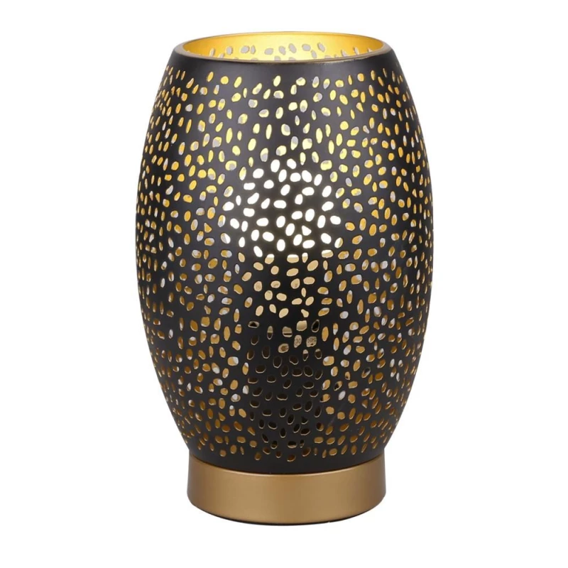 Stolná dizajnová lampa VENUS - 1xE27, 60W, čierna / zlatá