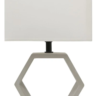 Stolová betónová lampa VIDAL - 1xE27, 40W, béžová