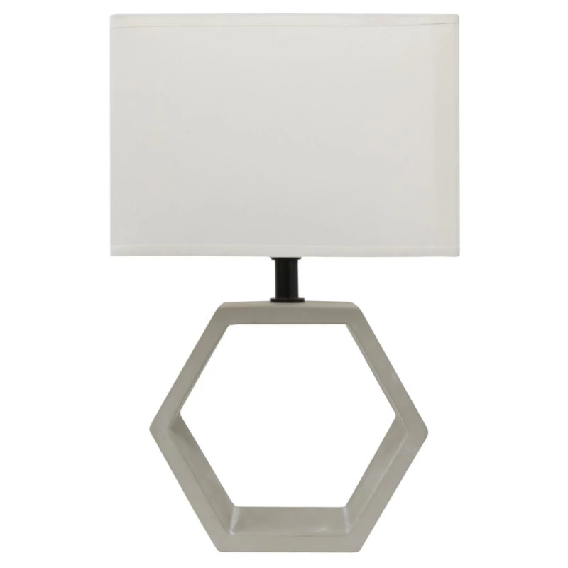 Stolová betónová lampa VIDAL - 1xE27, 40W, béžová