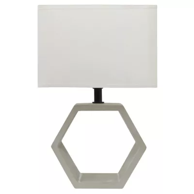 Stolová betónová lampa VIDAL - 1xE27, 40W, béžová