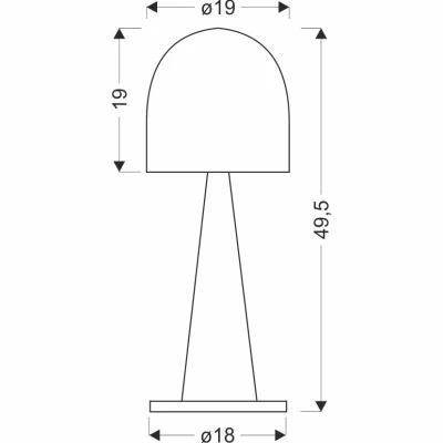 Stolová lampa VISBY - 1xE27, 40W, červená / modrá
