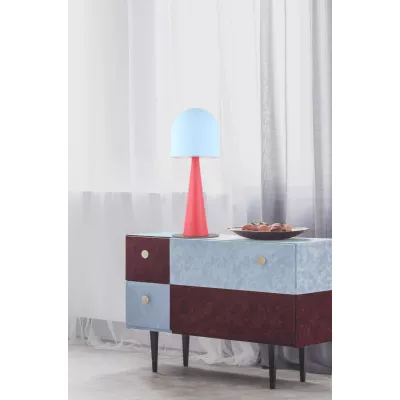 Stolová lampa VISBY - 1xE27, 40W, červená / modrá