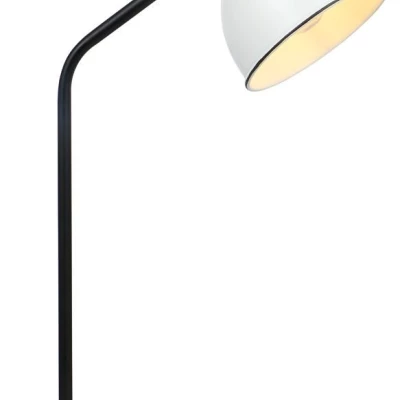 Moderná stolná lampa ZUMBA - 1xE14, 40W, biela / čierna
