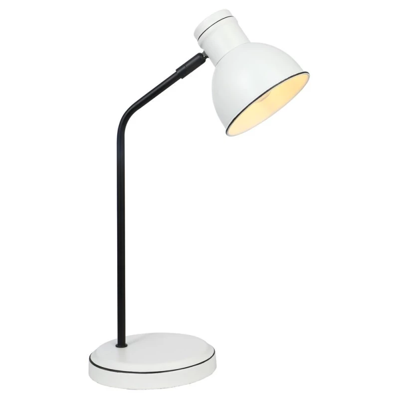 Moderná stolná lampa ZUMBA - 1xE14, 40W, biela / čierna