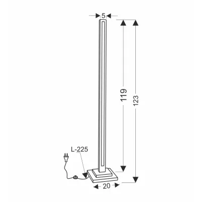 LED stojacia drevená lampa ALSET - 18W, 4000K (denná biela), buk / strieborná