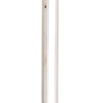 LED stojacia drevená lampa ALSET - 18W, 4000K (denná biela), buk / strieborná