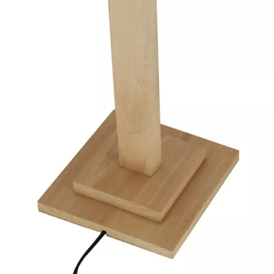 LED stojacia drevená lampa ALSET - 18W, 4000K (denná biela), dub / čierna