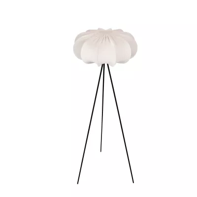 Dizajnová stojacia lampa CAFEE - 1xE27, 40W, čierna / latte