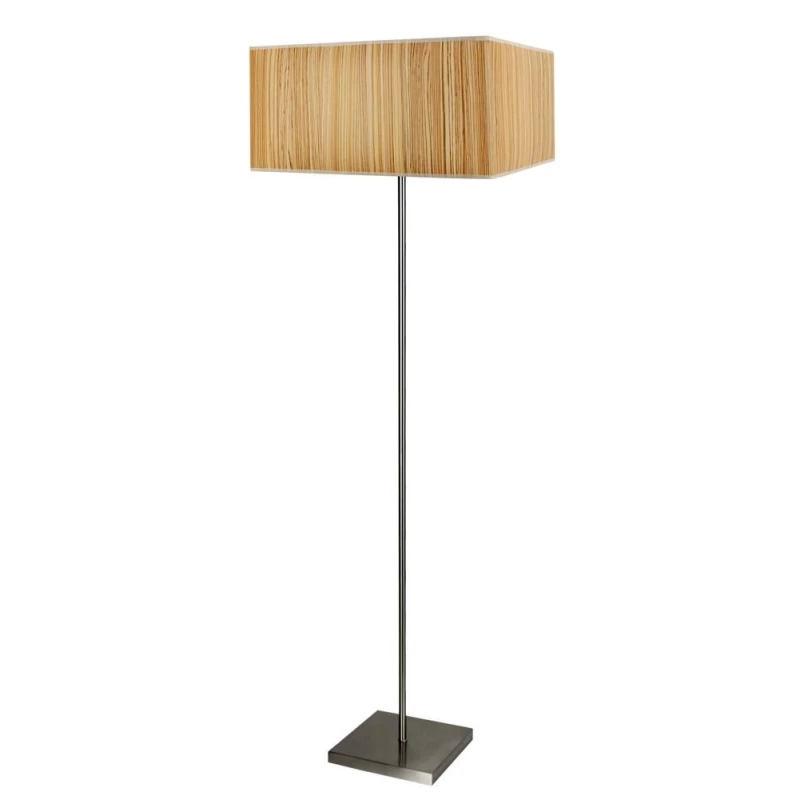 Stojacia moderná lampa CAJMAN - 1xE27, 60W, imitácia borovice
