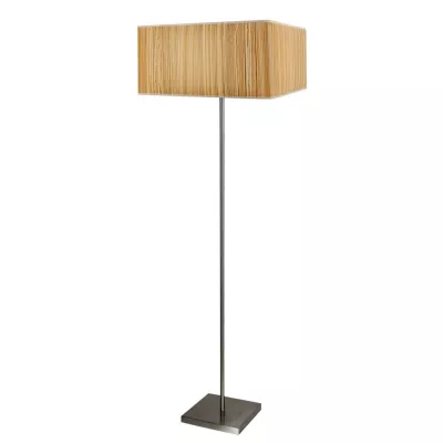 Stojacia moderná lampa CAJMAN - 1xE27, 60W, imitácia borovice
