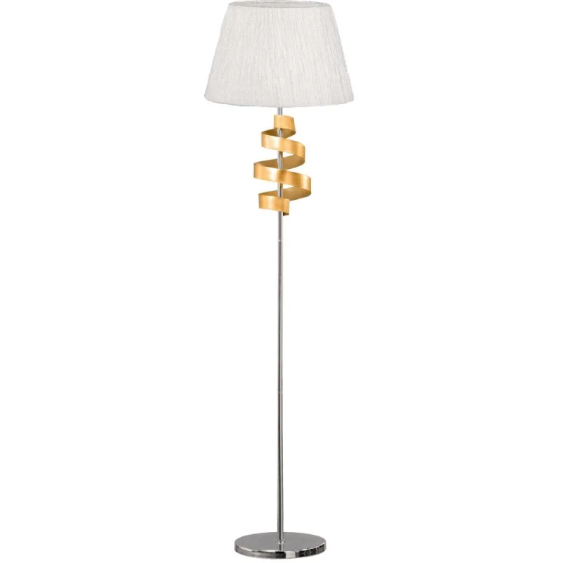 Stojacia lampa DENIS - 1xE27, 60W, chrómovaná / zlatá