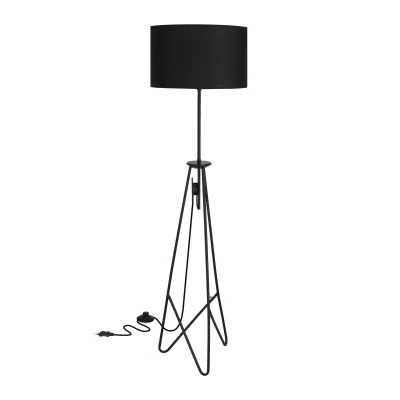 Moderná stojacia lampa FLOAT - 1xE27, 60W, čierna