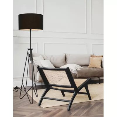 Moderná stojacia lampa FLOAT - 1xE27, 60W, čierna
