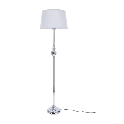 Stojacia moderná lampa GILLENIA - 1xE27, 60W, strieborná