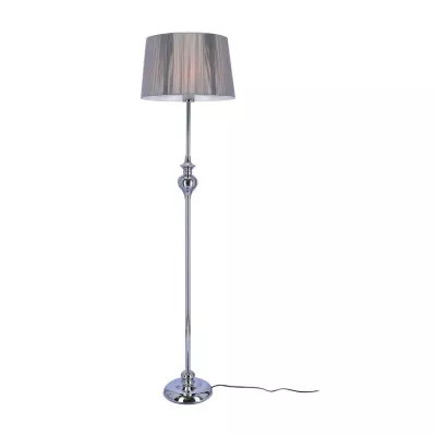Stojacia moderná lampa GILLENIA - 1xE27, 60W, strieborná