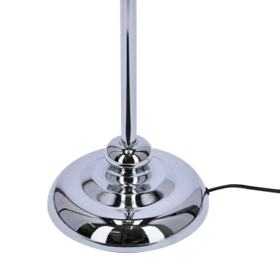 Stojacia moderná lampa GILLENIA - 1xE27, 60W, strieborná