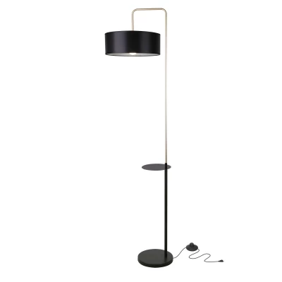 Stojacia moderná lampa IMPACT - 1xE27, 40W, čierna / zlatá