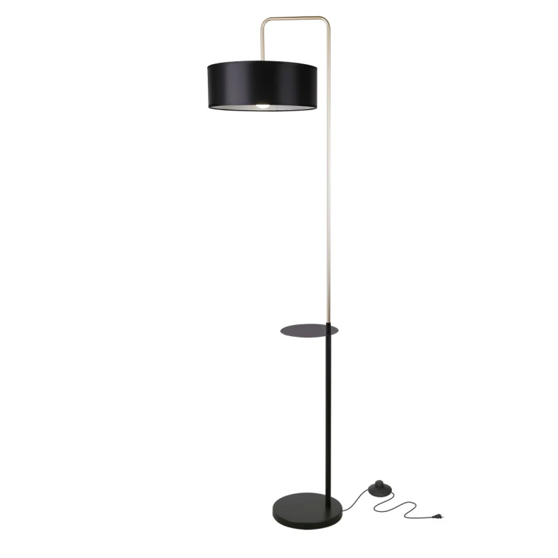 Stojacia moderná lampa IMPACT - 1xE27, 40W, čierna / zlatá
